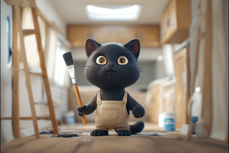 Painting The Living Room